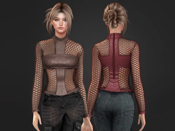 Sims 4 The Beat Female 2 - Blouse