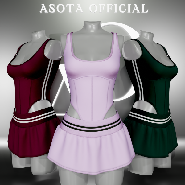 Alpha [ASOTA OFFICIAL] Youna Outfit by asotaofficial - The Sims 4 Custom Content