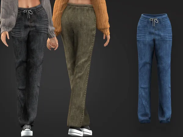 Alpha Knot Over It 1 Trousers - The Sims 4 Custom Content