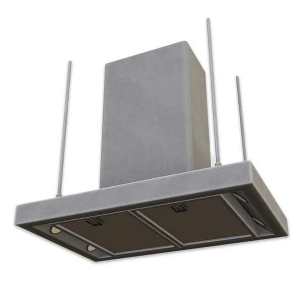 Maxis Match Comiko Modern Kitchen Stove Hood (3 heights) by comiko - The Sims 4 Custom Content