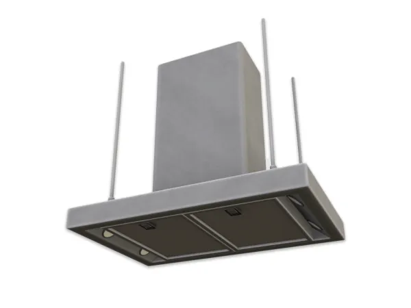 Maxis Match Comiko Modern Kitchen Stove Hood (3 heights) - The Sims 4 Custom Content