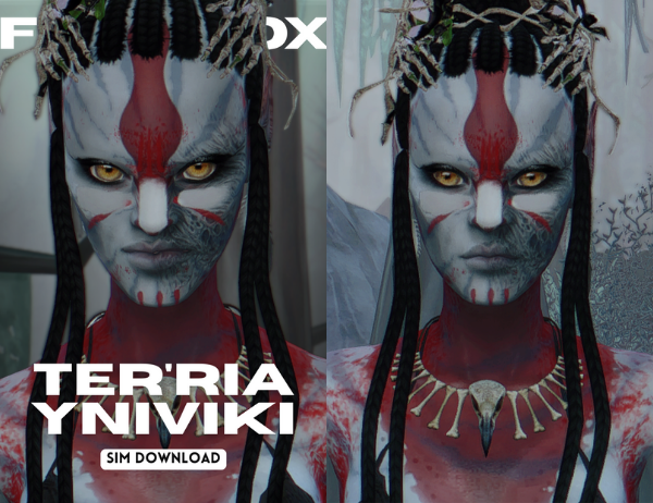 Mix Ter'ria Yniviki AVATAR NA'VI by fenixfox - The Sims 4 Custom Content