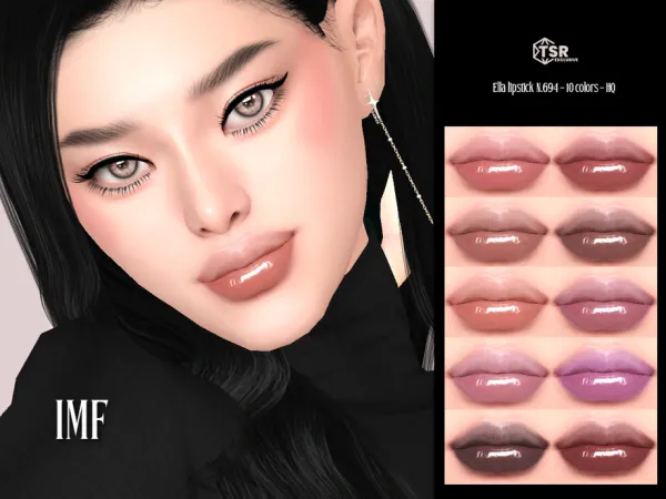 Sims 4 IMF Ella Lipstick N.694 by IzzieMcFire