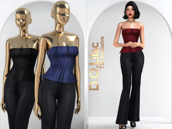 Sims 4 Modern Corset Chic Set DO124 by DOLilac