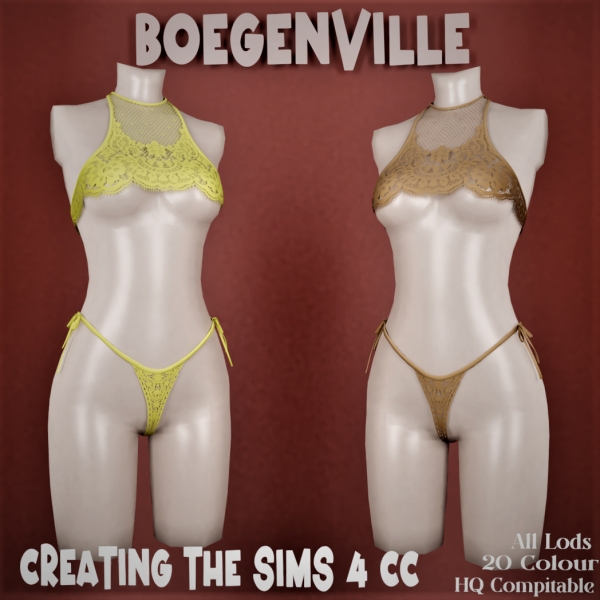 Alpha Boe_Nikita Lingerie Outfit by boegenville - The Sims 4 Custom Content