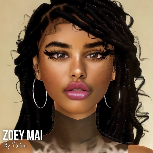 Alpha Zoey Mai The Urban Glow by yolimi - The Sims 4 Custom Content