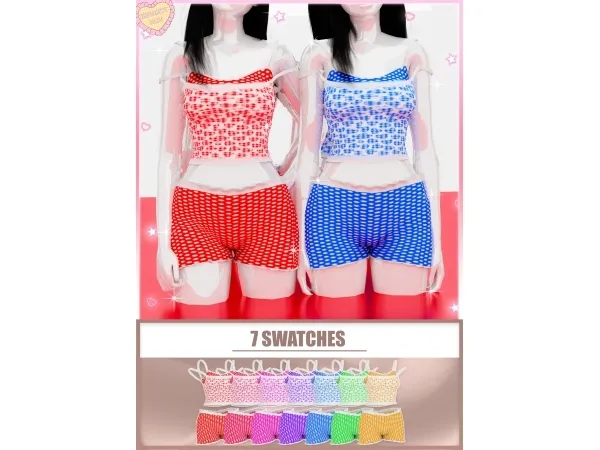 Mix u2661 Sabrina Pajama Set u2661 - The Sims 4 Custom Content