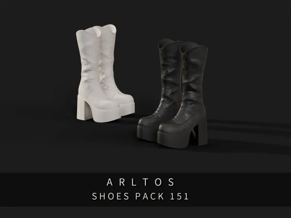 Alpha Shoes Pack 151 by Arltos - The Sims 4 Custom Content