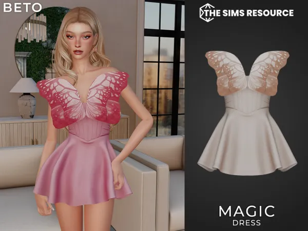 Alpha Magic (Dress) by Beto_ae0 - The Sims 4 Custom Content