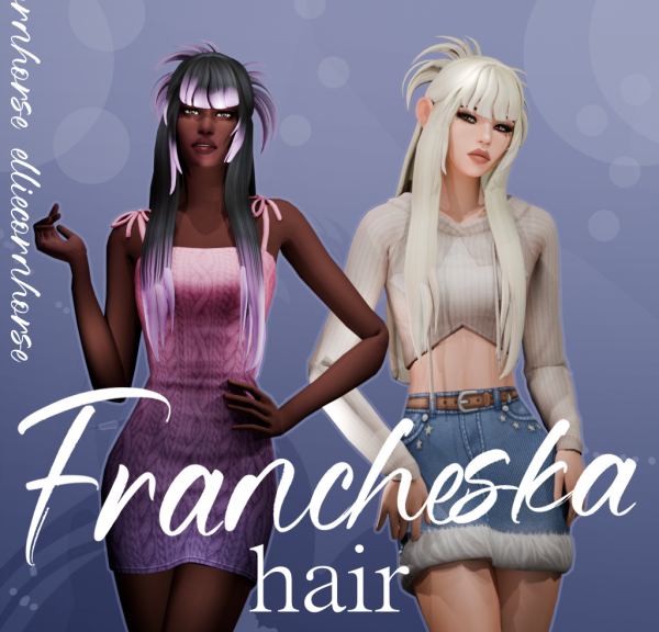 Maxis Match Francheska Hair by simsfinds - The Sims 4 Custom Content