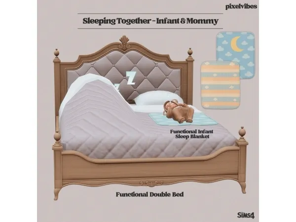 Mix Sleeping Together Mommy Infant - The Sims 4 Custom Content