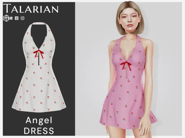 Sims 4 Angel Dress by talarian