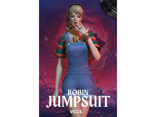 Maxis Match VICCS_ROBIN JUMPSUIT (TEEN ELDER) - The Sims 4 Custom Content