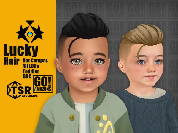 Maxis Match Lucky Hair - The Sims 4 Custom Content