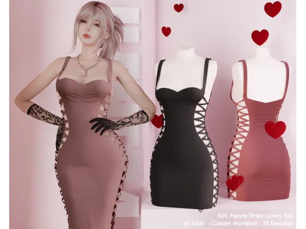 Alpha ILN Fuyuna Set - The Sims 4 Custom Content
