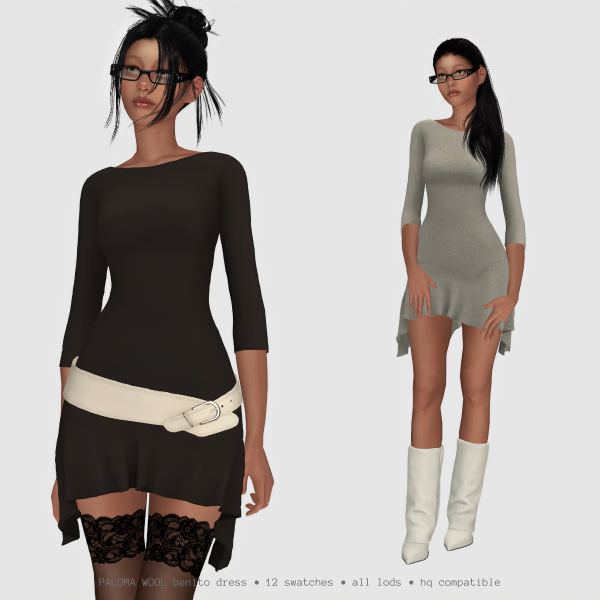 Mix paloma wool benito dress by simsfinds - The Sims 4 Custom Content