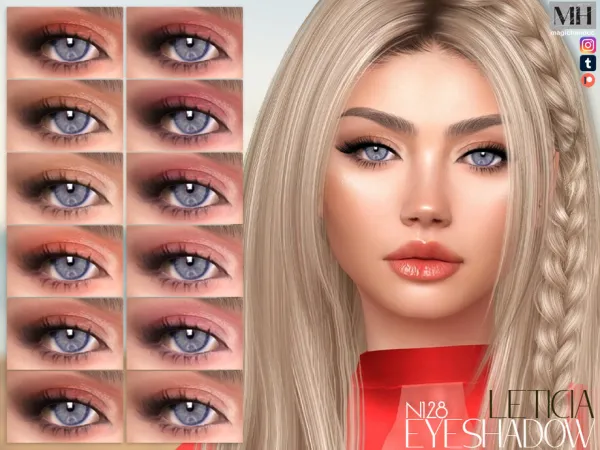 Alpha Leticia Eyeshadow N128 - The Sims 4 Custom Content