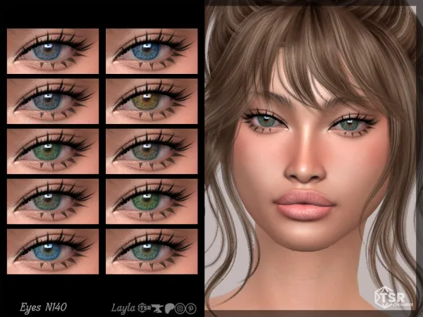 Alpha tsr Eyes N140 - The Sims 4 Custom Content