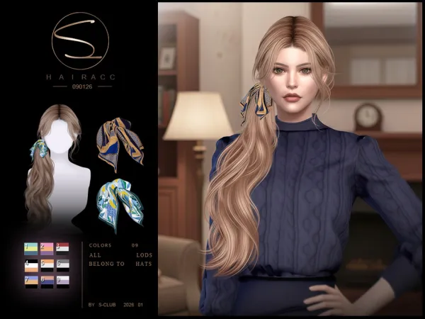 Alpha S Club_090126 HairACC Club by thesimsresource - The Sims 4 Custom Content