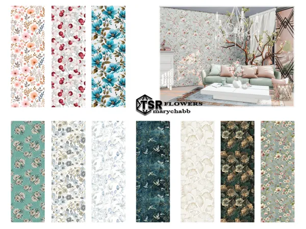 Sims 4 Flowers - Wallpaper