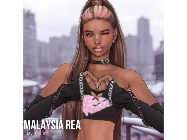 Sims 4 💋 Malaysia Rea u2014 Soft Glam, Hard Attitude