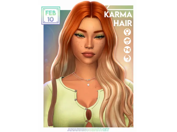 Sims 4 Karma Hair by aharris00britney