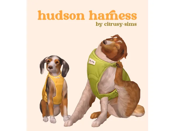 Maxis Match hudson harness sims by citrusy - The Sims 4 Custom Content