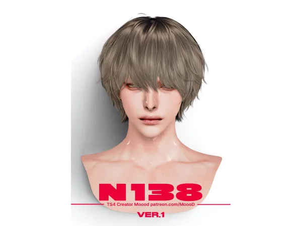 Sims 4 [SIMS4/TS4] MoooD Hair N138 - VER1