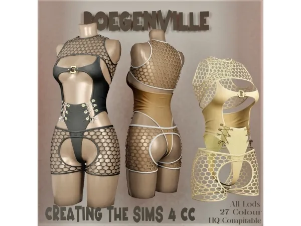 Alpha Boe_Amanda Lingerie Set - The Sims 4 Custom Content