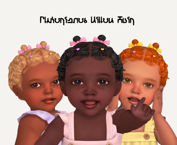 Maxis Match Plutorienos Willow Infant Hair by simsfinds - The Sims 4 Custom Content