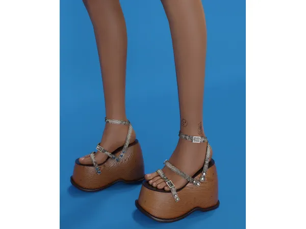 Alpha acne studio platforms by delicious things - The Sims 4 Custom Content