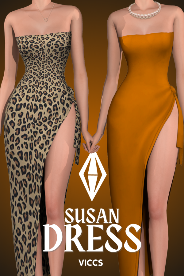 Maxis Match VICCS_SUSAN DRESS (TEEN ELDER) by viccs - The Sims 4 Custom Content