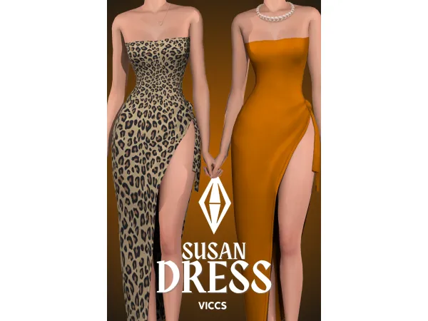 Maxis Match VICCS_SUSAN DRESS (TEEN ELDER) - The Sims 4 Custom Content