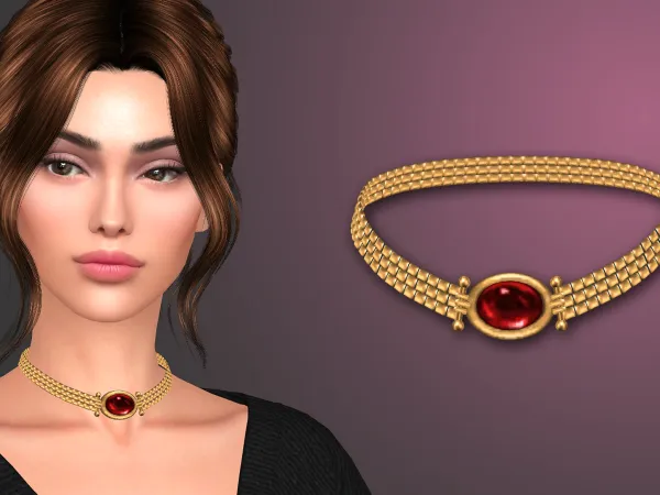 Alpha Cadence 1 Necklace - The Sims 4 Custom Content