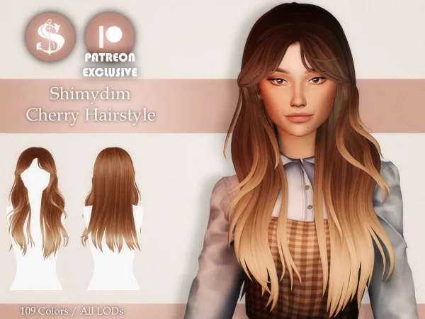 Maxis Match SHimydim Cherry Hairstyle Maxis Match - The Sims 4 Custom Content