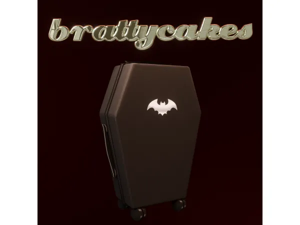 Maxis Match Coffin Luggage by brattycakes - The Sims 4 Custom Content