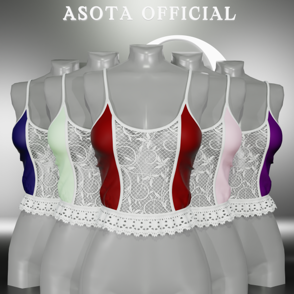 Alpha [ASOTA OFFICIAL] Talia Tanktop by asotaofficial - The Sims 4 Custom Content