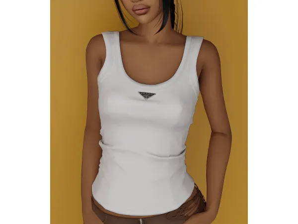 Sims 4 prada jersey tank by delicious things