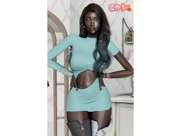 Sims 4 GINA BLOOM by moiamarul