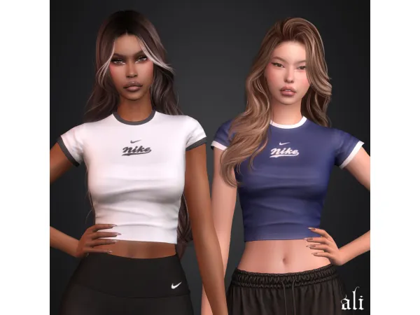 Alpha NIKE top v1 JAN2026 by ali_s4cc - The Sims 4 Custom Content