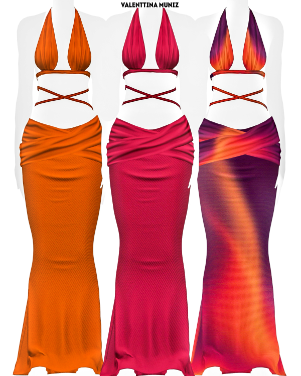 Alpha Stella Dress Early access by valentinamuniz - The Sims 4 Custom Content