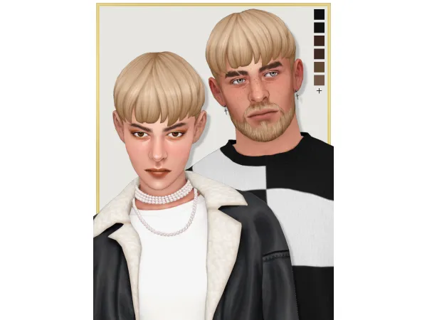 Sims 4 TOMMO | male & female hair by laeska