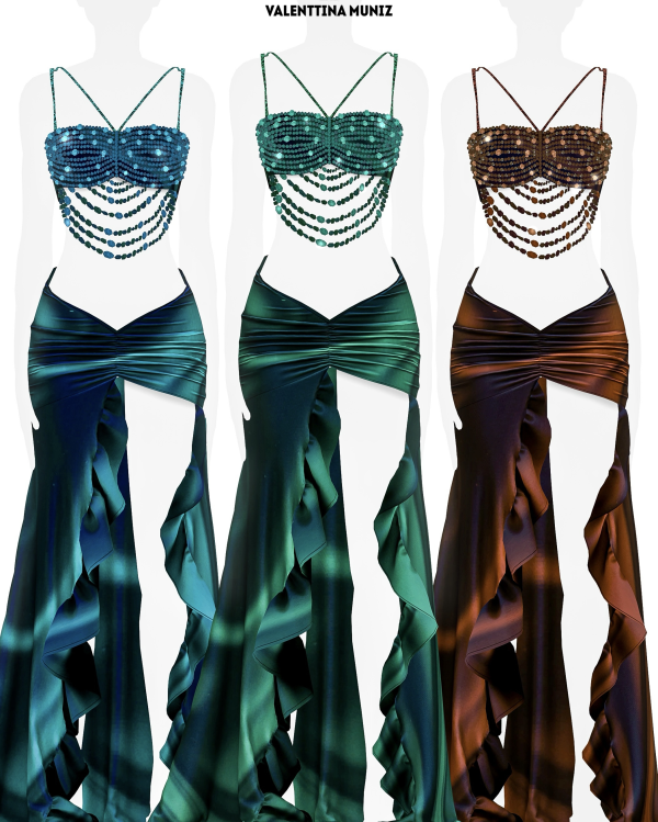 Alpha Celeste Dress by valentinamuniz - The Sims 4 Custom Content