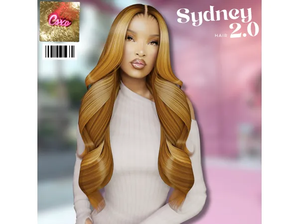 Alpha Sydney Hair 20 by cecesimsxo - The Sims 4 Custom Content