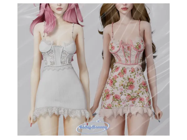 Alpha Miruku Dress - The Sims 4 Custom Content
