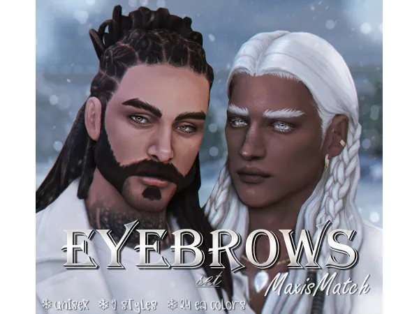 Eyebrows Set MaxisMatch by AlisaSour