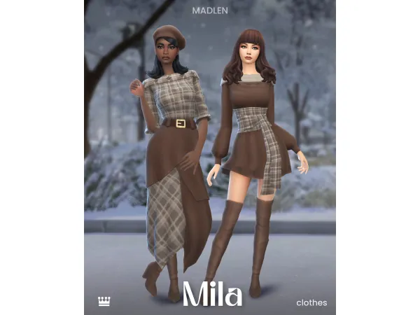 Sims 4 Mila Set by madlen