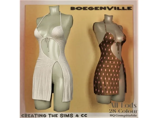 Alpha Boe_BrieLLa Sexy Dress - The Sims 4 Custom Content