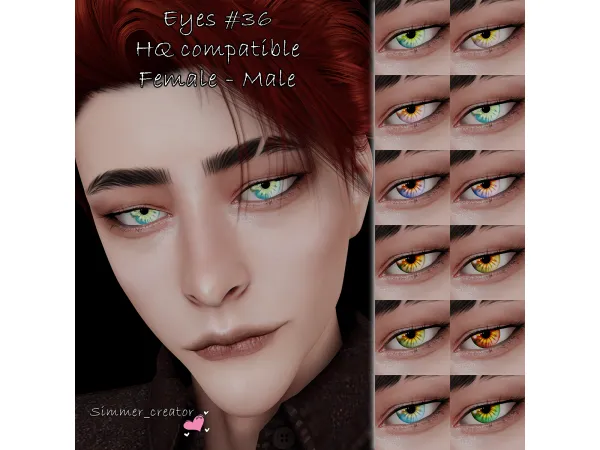 Alpha (SC) Eyes 36 - The Sims 4 Custom Content
