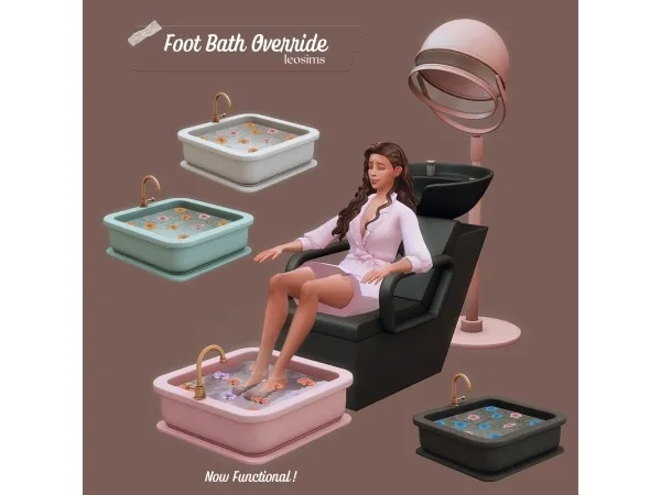 Mix Foot Bath Override - The Sims 4 Custom Content